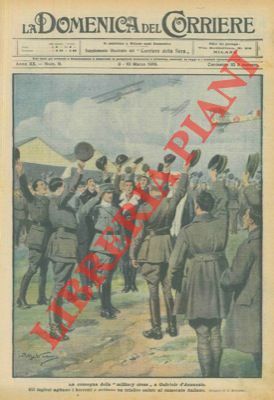 La consegna della "Military Cross" al poeta.