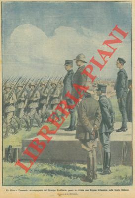 Re Vittorio Emanuele passa in rivista una brigata britannica.