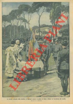 Benedizione del vessillo durante la consegna della bandiera ai legionari …