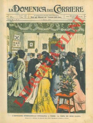 La visita dei duchi d'Aosta all'Esposizione Internazionale Fotografica.