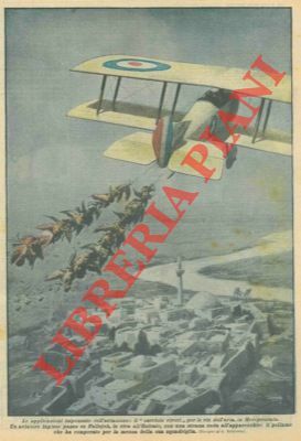 Impensate applicazioni dell'aviazione. Un aviatore inglese passa con una strana …