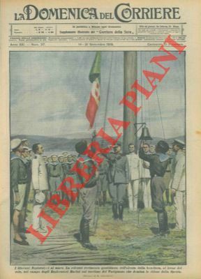 I giovani esploratori all'alzabandiera nel campo del torrione del Varignano …