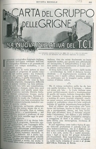 La carta del Gruppo delle Grigne. Una nuova iniziativa del …