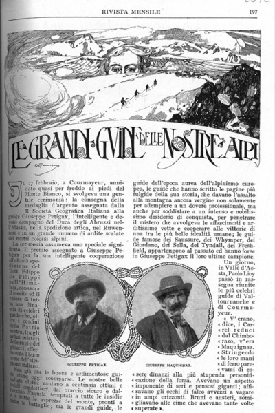 Le grandi guide delle nostre alpi.