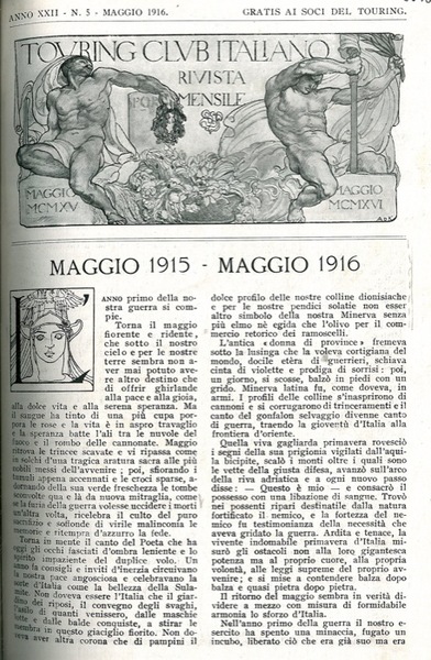 Maggio 1915 - maggio 1916.