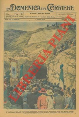 Sepoltura nella roccia della Maiella di un caduto del Piave.