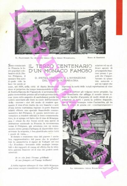 Il terzo centenario d'un monaco famoso. D. Pietro Perignon e …