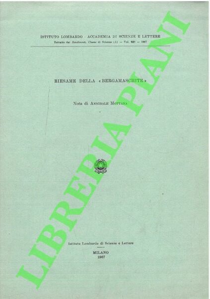 Riesame della “Bergamaschite” .