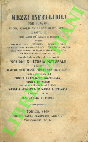 Mezzi infallibili per purgare le case, i granai, le stalle, …