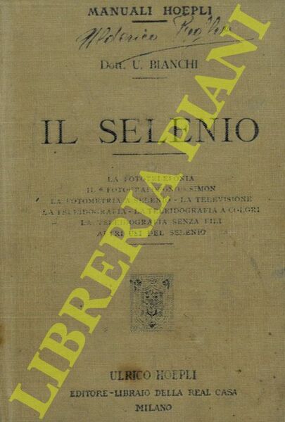 Il selenio. La fototelefonia. Il "fotografofono" Simon. La fotometria a …