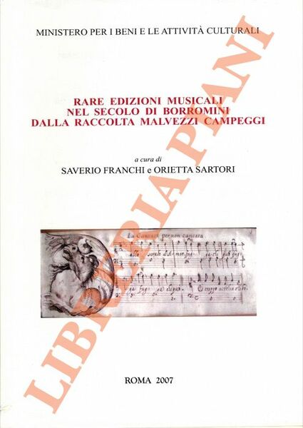 Rare edizioni musicali nel secolo di Borromini dalla raccolta Malvezzi …