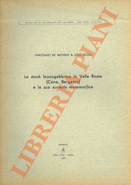 Lo stock leucogabbrico in Valle Rossa (Cene, Bergamo) e la …