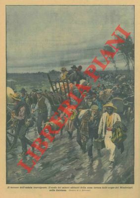 L'esodo dei miseri abitanti della zona invasa dalle acque del …