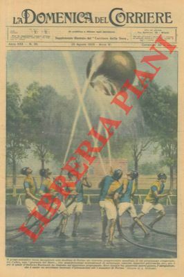 Concorso pompieristico mondiale, un piacevole nuovo gioco: l'idropallone.