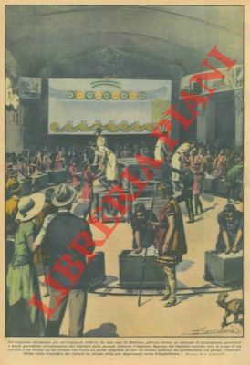 In una sala di Dublino, giovani donne in costume di …