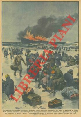 Violento incendio scoppiato a bordo del vapore sovietico "Sakhalin" nel …