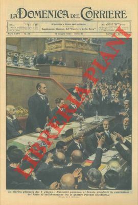 Mussolini annuncia al Senato plaudente la conclusione del Patto di …