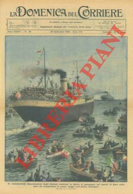 Le entusiastiche dimostrazioni degli italiani residenti in Egitto al passaggio …