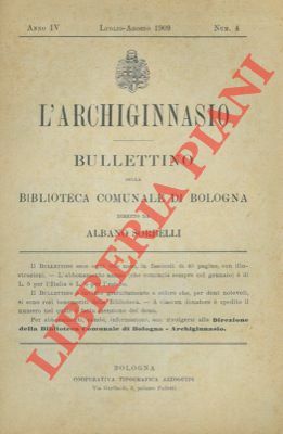 L'Archiginnasio. Bulletino della Bibl. Com. di Bologna.