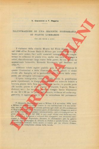 Illustrazione di una recente iconografia di piante lombarde.