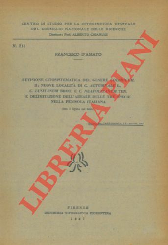 Revisione citosistematica del genere Colchicum. II: Nuove località di C. …