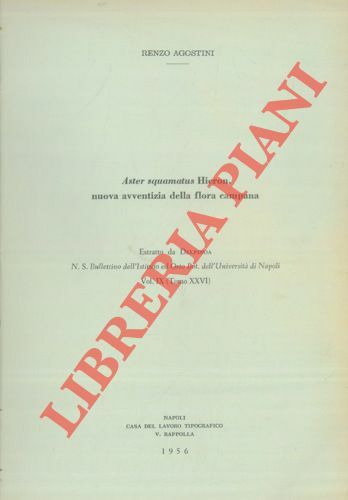 Aster squamatus Hieron. Nuova avventizia della flora campana.