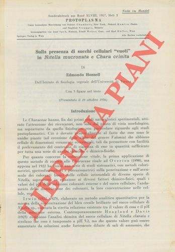 Sulla presenza di succhi cellulari vuoti in Nitella mucronata e …