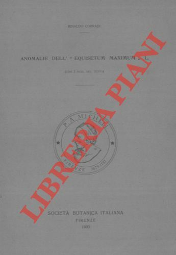Anomalie dell' Equisetum maximum L.