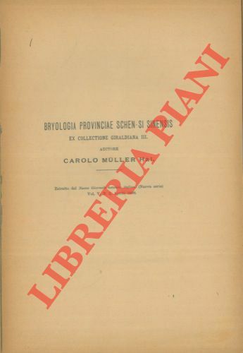 Bryologia provinciale schen-si sinensis ex collectione giraldiana III.