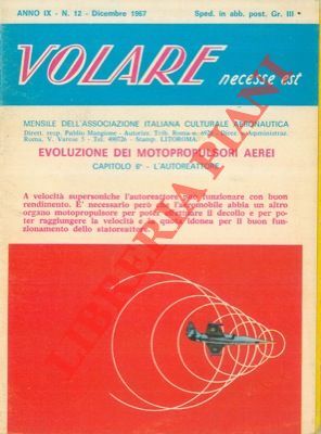 Evoluzione dei motopropulsori aerei. Cap. 6°. L'autoreattore.
