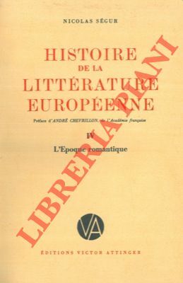 Histoire de la littérature européenne. (Le monde antique. Moyen âge …