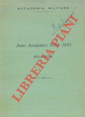 Relazione Anno Accademico 1954 -55.