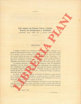 Sulle relazioni fra Pirazzolo, Pirrolo e Piridina.