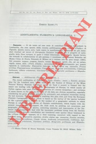 Additamenta floristica longobarda I.