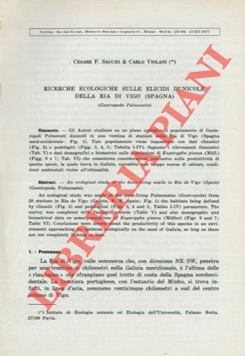Ricerche ecologiche sulle Elicidi dunicole della Ria di Vigo (Spagna). …