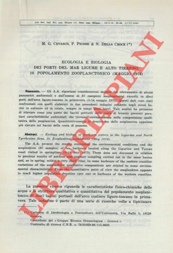 Ecologia e biologia dei porti del Mar Ligure e Alto …