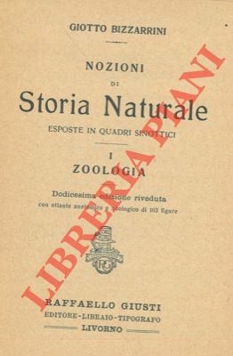 Nozioni di storia naturale esposte in quadri sinottici. I: Zoologia. …