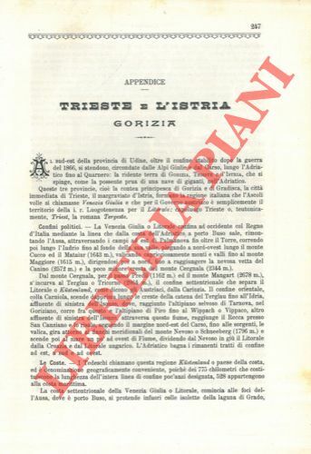 Trieste e l'Istria. Gorizia.