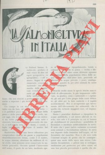 La salmonicoltura in Italia.