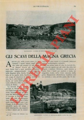 Gli scavi della Magna Grecia.
