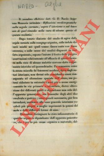 Riflessioni medico-pratiche sulla segala cornuta, sopra l'isterismo e sul buon …