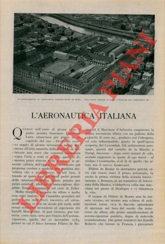 L'aeronautica italiana.