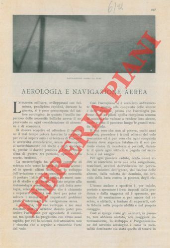 Aerologia e navigazione aerea.