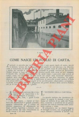 Come nasce un foglio di carta.
