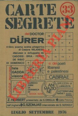 Carte segrete del Doctor Durer. N. 33.