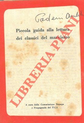 Piccola guida alla lettura dei classici del marxismo.