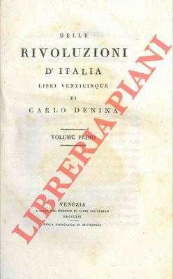 Delle rivoluzioni d'Italia.