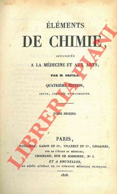 Elements de chimie, appliquée a la medecine et aux arts. …