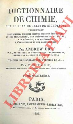 Dictionnaire de chimie, sur le plan de celui de Nicholson; …