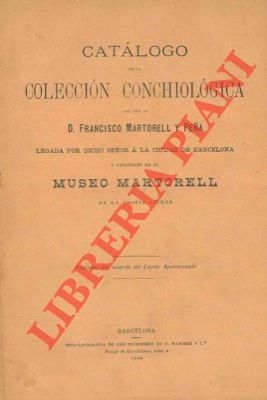 Catalogo de la collection conchiologica que fue de D. Francisco …